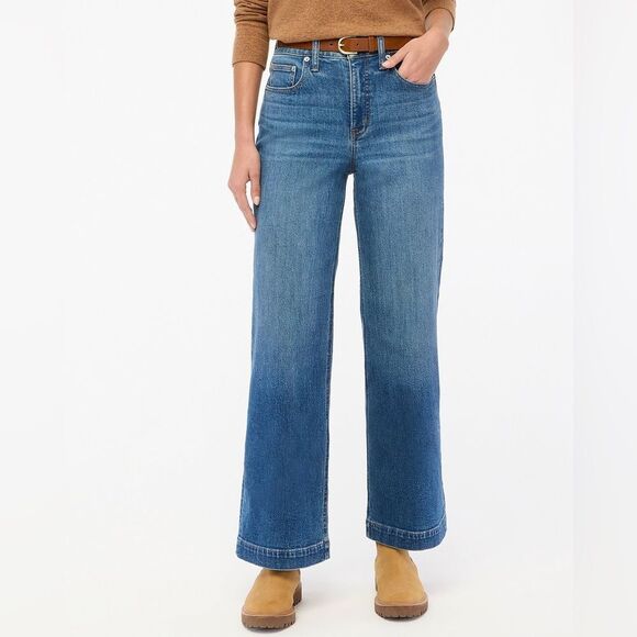 J CREW Factory Classic wide-leg jean in all-day stretch - Picture 2 of 5
